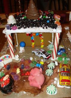 Garage Gingerbread House