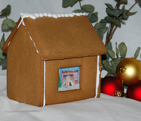 prebaked gingerbread house