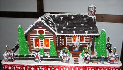 Christmas Log Cabin