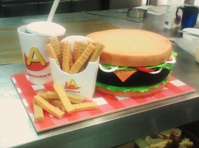 Hamburger combo cake