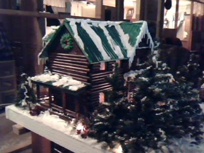 Gingerbread Log Cabin