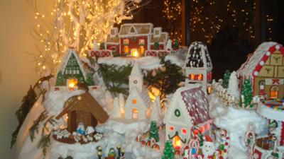 gingerbread village