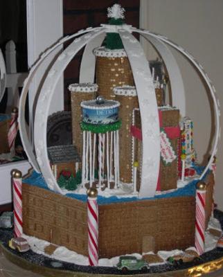 Gingerbread snow globe